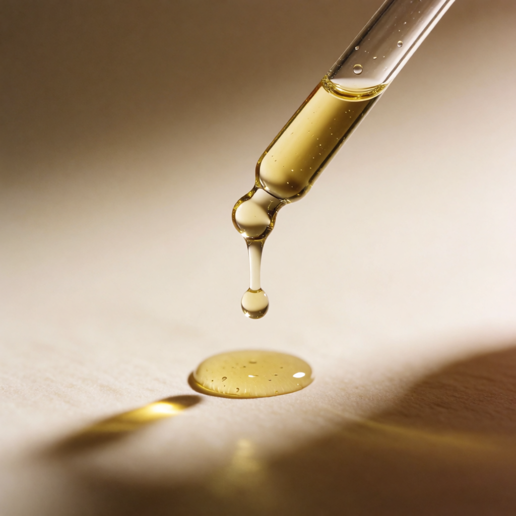 Bakuchiol Lipid Infusion applied to the skin
