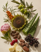 Tuberose & Co. Ceramide Lipid Reserve styled in a botanical still life