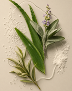 Tuberose & Co. Moisture Matrix styled in a botanical still life