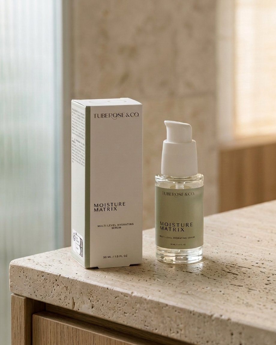 Tuberose & Co. Moisture Matrix with retail packaging box